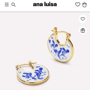 Ana Luisa - Hana Marble Blue earrings